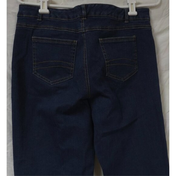 Tribal Jeans Stretch-Extensible Womens Sz 8 Mid Rise Dark Wash Denim Jeans 32x33 - Picture 7 of 12